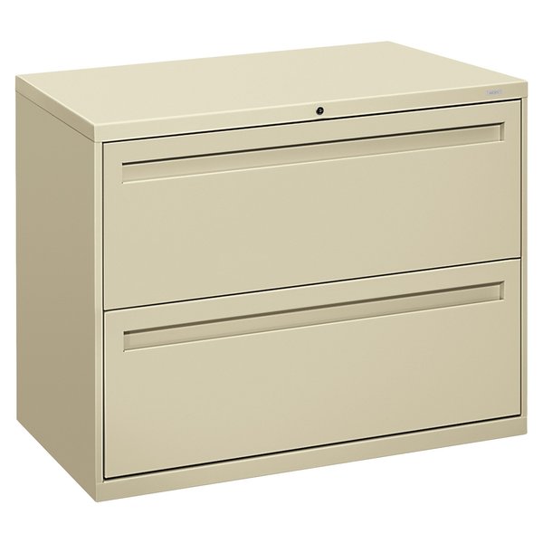 Hon 36" W 2 Drawer File Cabinet, Putty, A4/Legal/Letter H782.L.L